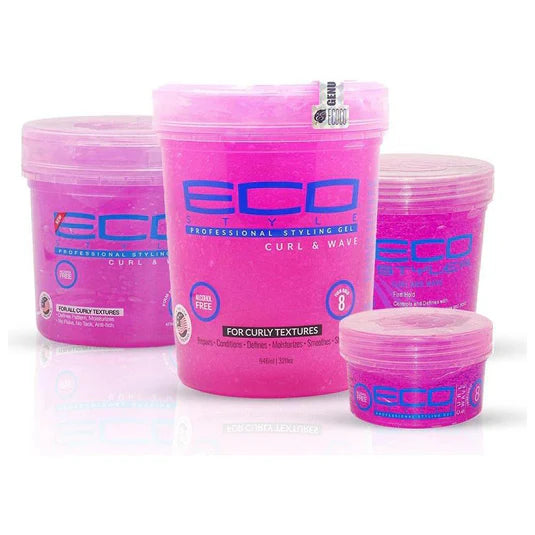Eco Styler Pink Curl & Wave Firm Hold Styling Gel In Different Sizes